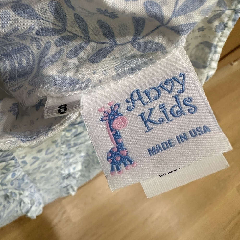 Anvy Kids Easter Bunny Shift Dress with Ruffle Detail, Size 8 - Picture 7 of 9